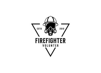 Fire department logos, modern and vintage style logo