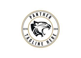 panther vintage logo icon illustration Premium Vector © AlvinStd.