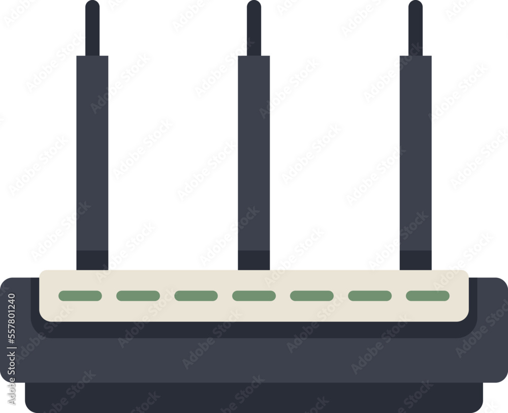 Aufkleber modem icon flat vector. wifi router. internet switch isolated