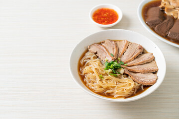 duck noodles with stewed duck soup