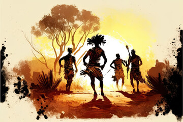 Aboriginal Tribe Dancing