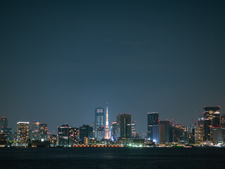 Obraz premium 有明から見た東京都心の夜景