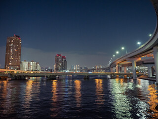 Naklejka premium レインボーブリッジの夜景