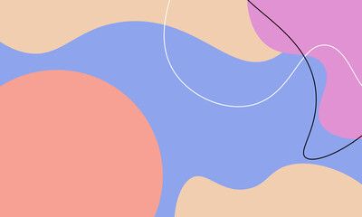 abstract background with blue red brown pastel colors. Template design for card, banner, social media