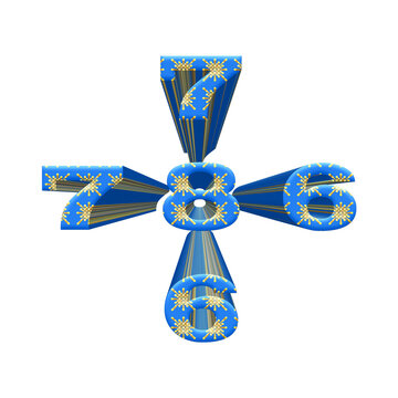 christmas and eid decoration isolated 786 magic number 3d 
colorful on white background