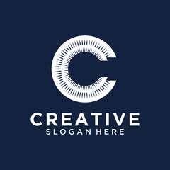 C Letter Logo Design Template