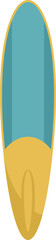 Fototapeta premium Oak sup board icon flat vector. Surf paddle. Water beach isolated