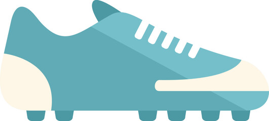 Match boot icon flat vector. Soccer shoe. Football boot isolated