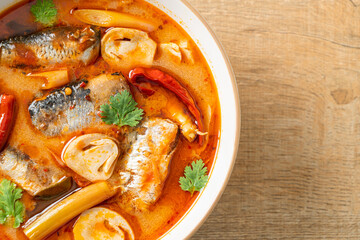 Tom Yum canned mackerel in spicy soup