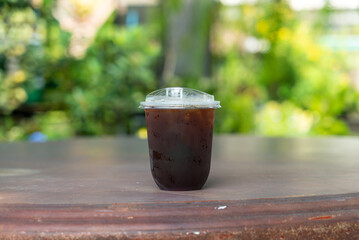 iced black coffee or americano coffee