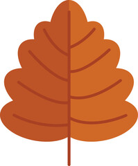 Autumn leaves icon flat vector. Fall leaf. Tree foliage isolated