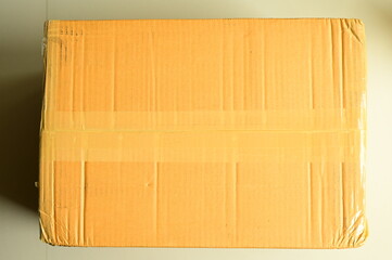 brown box packaging for shipping, paper textured
