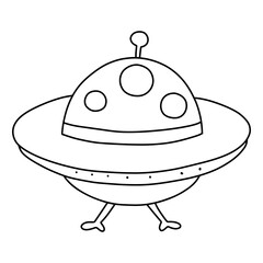 UFO aliens Valentine's day. Space Valentine concept