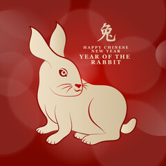 Simple Chinese New Year 2023 - year of the rabbit