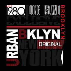 New York City typography graphic design, for t-shirt prints, vector illustration