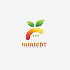 apple logo icon gradient color