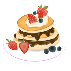 Sweet Pancake Illustration