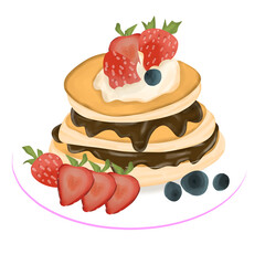 Sweet Pancake Illustration