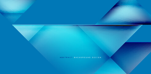 Dynamic triangle design with fluid gradient colors abstract background