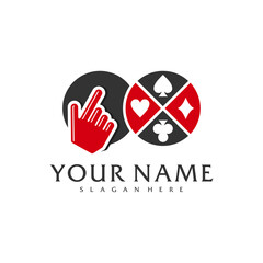 Click Poker logo vector template, Creative Poker logo design concepts