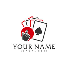 Click Poker logo vector template, Creative Poker logo design concepts