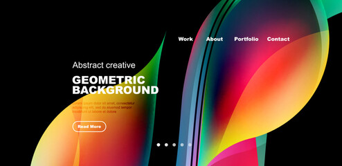 Elegant waves and flowing fluid abstract background. Template for covers, templates, flyers, placards, brochures, banners