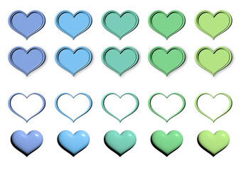 ハートマーク　セット