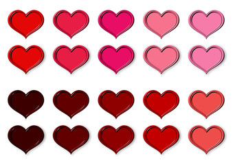 バレンタインデー　ハートマーク