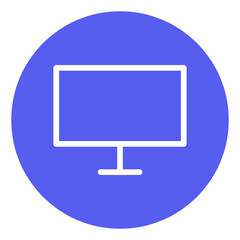 computer round icon