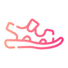 sandals gradient icon