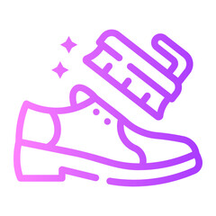shoeshine gradient icon