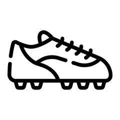 Naklejka premium football line icon