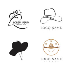 Cowboy logo vector template design