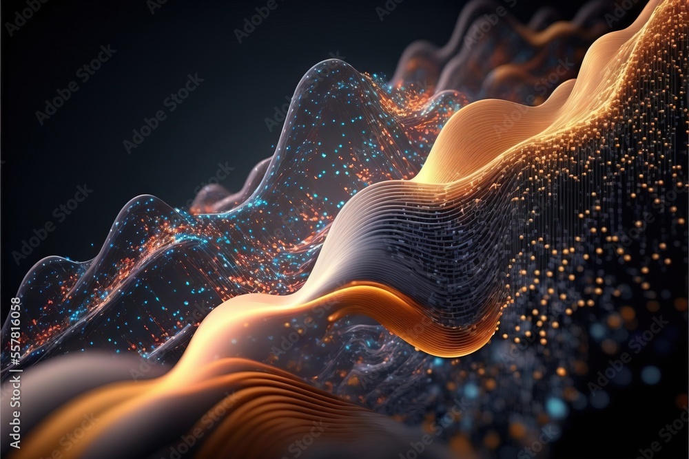 Poster background with bubbles generative ai
