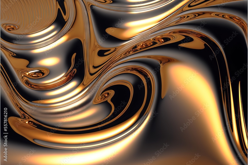 Poster abstract background with gold generative ai