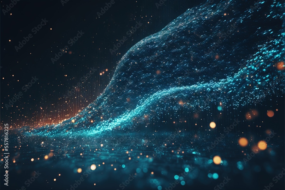 Aufkleber abstract background with space generative ai