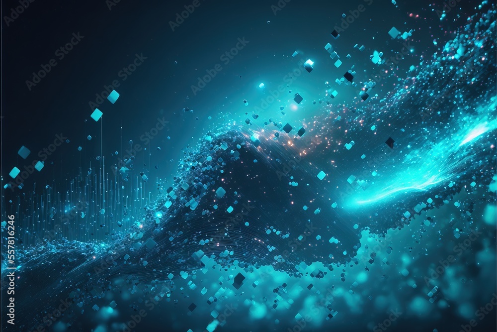 Poster background with stars generative ai