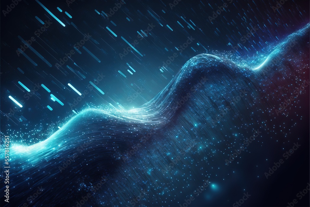 Poster background with particles generative ai