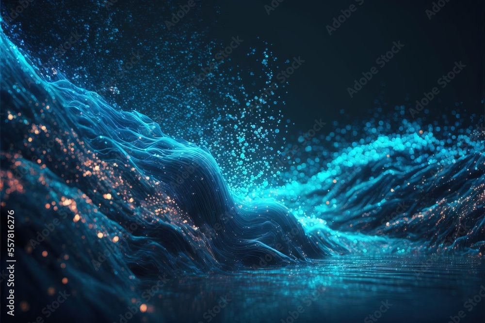 Poster abstract background with space generative ai