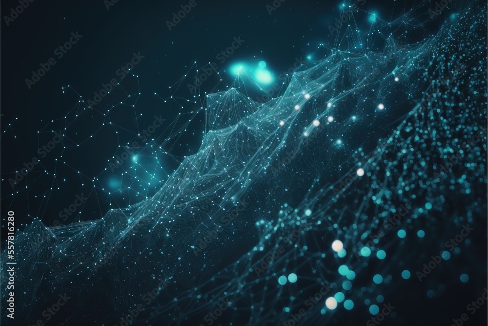 Poster background with stars generative ai