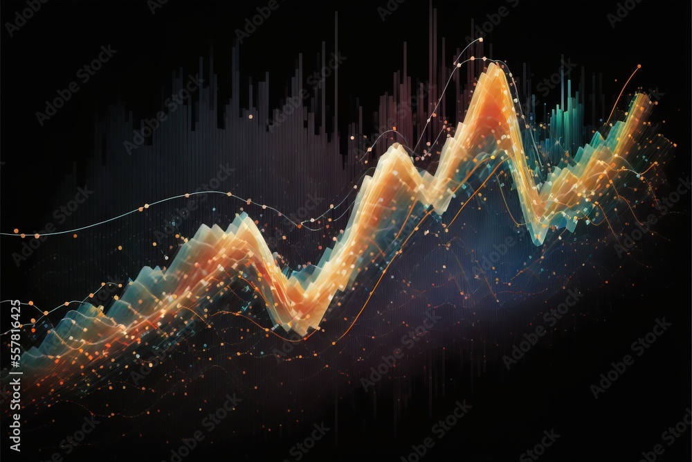 Poster background with stars generative ai