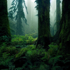 The Rainforest of the Pacific Northwest, AI	