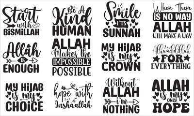 Fototapeta premium Islamic SVG Design Template