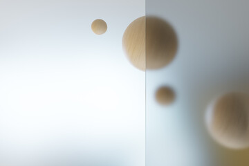 square glass morphism abstract dreamy background, 3d rendering