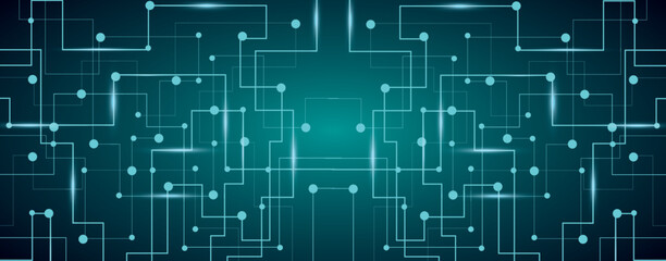 Geometric abstract background with simple elements. Medical, technology or science design. Technology Network Background. Abstract tech background. Futuristic technology interface