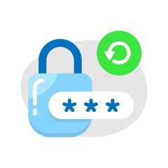 change password regularly concept illustration flat design vector eps10. modern graphic element for landing page, empty state ui, infographic, icon