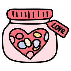 Jar filled outline icon