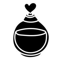 Fototapeta premium Perfume glyph icon