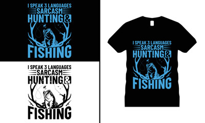 Fishing Lover T-shirt Design vector. Use for T-Shirt, mugs, stickers, Cards, etc.