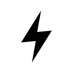 lightning bolt icon vector design template in white background